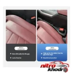 نمای جزئیات پرکننده فضای بین صندلی خودرو و کنسول مدل carseat پرداخت و جزئیات مواد