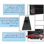 نمای جزئیات کمربند نظم دهنده چرم مصنوعی میراژ مدل رگولار پرداخت و جزئیات مواد