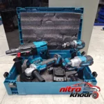 نمای جزئیات ابزار شارژی ماکیتا مدل kit4 با ۴ کاربردی حرکت و نصب پشتی