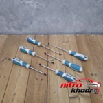 نمای جزئیات پیچ گوشتی کوتران با قابلیت آهنربایی و کیفیت عالی پرداخت و جزئیات مواد