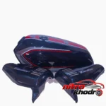 نمای کناری باک موتورسیکلت تیزرو یدک پارس با قاب بغل پروفایل و ساختار