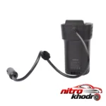 نمای کناری مبدل برق خودرو پاورولوجی با خروجی دوگانه USB-C پروفایل و ساختار