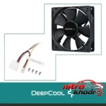 نمای در اتاق فن کیس دیپ کول مدل XFan با سرعت 1300RPM سبک دیواری و مرجع اندازه