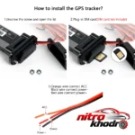 نمای کناری ردیاب خودرو GT02 با قابلیت های پیشرفته پروفایل و ساختار