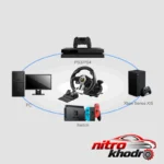 نمای کناری فرمان بازی پی ایکس ان V3 Pro با قابلیت های ویژه پروفایل و ساختار