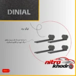 نمای کناری پایه نگهدارنده شلف دیواری دینیال مدل DN30 چهار عددی پروفایل و ساختار