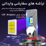 نمای در اتاق هدلایت کانپکس H7 با نور یخی و روشنایی بالا سبک دیواری و مرجع اندازه