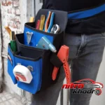 نمای کناری کیف کمری ابزار برزنتی با ۴ محفظه کاربردی پروفایل و ساختار