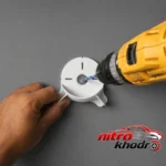 نمای کناری گردگیر دریل DC V1 با طراحی ارگونومیک و کاربری آسان پروفایل و ساختار
