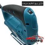 نمای کناری اره عمودبر برقی راویکس با قابلیت برش چکشی پروفایل و ساختار