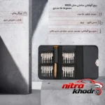 نمای در اتاق پیچ گوشتی ساعتی HS25 با 25 سری تعویضی و کاور چرم سبک دیواری و مرجع اندازه