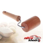 نمای کناری ابزار تزیین کیک چوبی مدل غلطکی با طراحی کاربردی پروفایل و ساختار