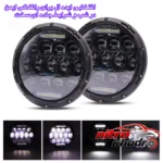 نمای در اتاق چراغ جلو خودرو LED دایره ای ضد آب بسته دو عددی سبک دیواری و مرجع اندازه