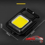 نمای جزئیات چراغ قوه شارژی COB با شدت نور 800 لومن حرکت و نصب پشتی