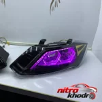 نمای در اتاق چراغ جلو خودرو گروه پژوهش صنعت مدرن مدل هگزا فولکالر سبک دیواری و مرجع اندازه