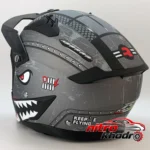 نمای کناری کلاه کاسکت فک متحرک راپیدو مدل Shadow Pro پروفایل و ساختار