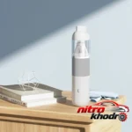 نمای در اتاق جارو شارژی شیائومی با طراحی فشرده و کارآمد سبک دیواری و مرجع اندازه