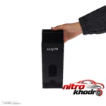 نمای جلو استند لوازم آرایشی آساژون با طراحی مدرن و شیک طراحی و جزئیات کلیدی