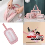 نمای جلو کیف لوازم آرایش زنانه ضد آب مدل Washbag Mini طراحی و جزئیات کلیدی