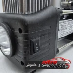 نمای جلو کمپرسور باد خودرو ماکیتا با فشار 150 psi و متعلقات طراحی و جزئیات کلیدی