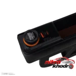 نمای جلو جعبه نظم دهنده خودرو ژوس با پورت USB و محفظه کاربردی طراحی و جزئیات کلیدی