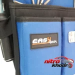 نمای جلو کیف کمری ابزار برزنتی با ۴ محفظه کاربردی طراحی و جزئیات کلیدی