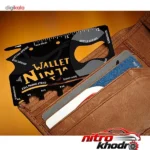 نمای کناری آچار چند کاره Ninja Wallet با قابلیت های متنوع پروفایل و ساختار