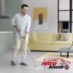 نمای جلو زمین شوی چرخشی مهسان با سری طنابی و طراحی کارآمد طراحی و جزئیات کلیدی