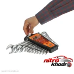 نمای کناری آچار یکسر تخت و رینگی اچ تی 252 با کیفیت بالا پروفایل و ساختار