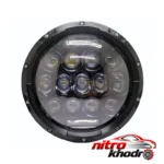 نمای جلو چراغ جلو خودرو LED دایره ای ضد آب بسته دو عددی چیدمان صفحه و نشانگرها