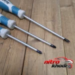 نمای جلو پیچ گوشتی کوتران با قابلیت آهنربایی و کیفیت عالی طراحی و جزئیات کلیدی