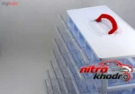 نمای جزئیات جعبه ابزار پلاستیکی با 35 محفظه و 7 طبقه پرداخت و جزئیات مواد