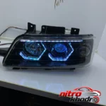 نمای جلو چراغ جلو پژو 405 گروه پژوهش صنعت مدرن مدل 3D-Wolf چیدمان صفحه و نشانگرها