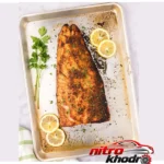نمای جلو سینی کارگاهی ویترین قنادی مدل گز برای تزیین کیک طراحی و جزئیات کلیدی