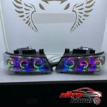 نمای جلو چراغ جلو خودرو گروه پژوهش صنعت مدرن فولکالر پژو 405 چیدمان صفحه و نشانگرها