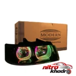 نمای جلو چراغ جلو خودرو گروه پژوهش صنعت مدرن فولکالر مناسب سمند چیدمان صفحه و نشانگرها