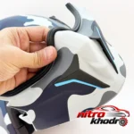 نمای جلو کلاه کاسکت فک متحرک راپیدو مدل Terra طراحی و جزئیات کلیدی