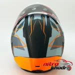 نمای جلو کلاه کاسکت فک متحرک استیل برد مدل Dark Rider طراحی و جزئیات کلیدی