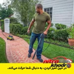 نمای جلو کارواش کرشر K3 FOLLOW ME با فشار 120 بار چیدمان صفحه و نشانگرها