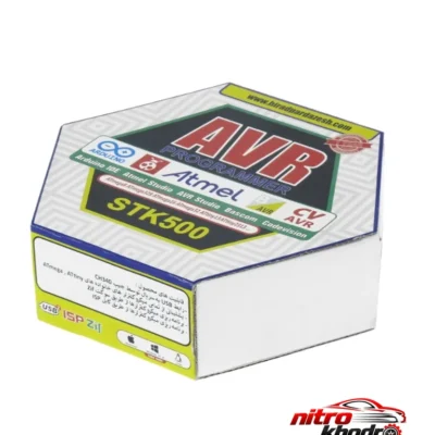 پروگرامر AVR STK500 - نمای جلو - طراحی و جزئیات کلیدی