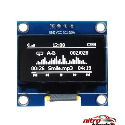 ماژول OLED SH1106 - نمای جلو - طراحی و جزئیات کلیدی