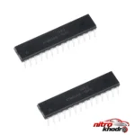 میکروکنترلر ATMEGA8A - نمای جلو - طراحی و جزئیات کلیدی