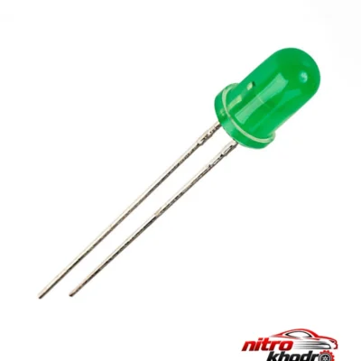 دیود ال ای دی 5mm - نمای جلو - طراحی و جزئیات کلیدی