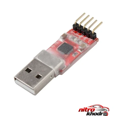 ماژول USB به سریال - نمای جلو - طراحی و جزئیات کلیدی