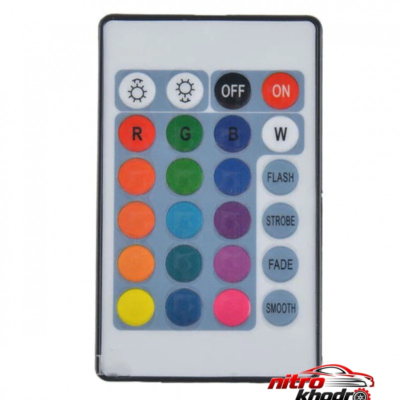 ریموت کنترل مادون قرمز مدل RGB با قابلیت های ویژه ریموت کنترل RGB - نمای جلو - طراحی و جزئیات کلیدی