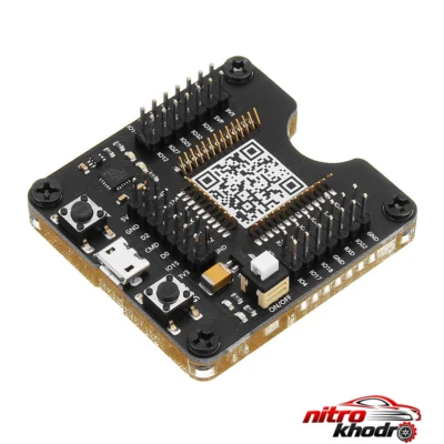 برد پروگرام ESP32 - نمای جلو - طراحی و جزئیات کلیدی