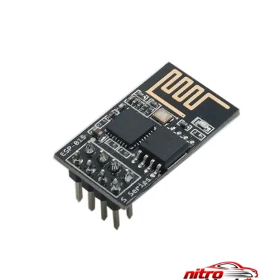 ماژول وایفای ESP-01 - نمای جلو - طراحی و جزئیات کلیدی