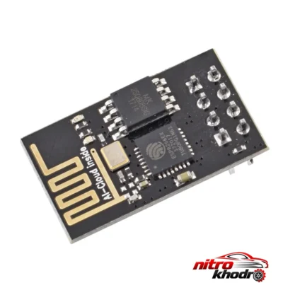ماژول وای فای ESP-01 - نمای جلو - طراحی و جزئیات کلیدی