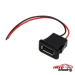 سوکت USB-A مادگی - نمای جلو - طراحی و جزئیات کلیدی