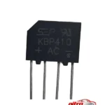 پل دیود KBP410 - نمای جلو - طراحی و جزئیات کلیدی